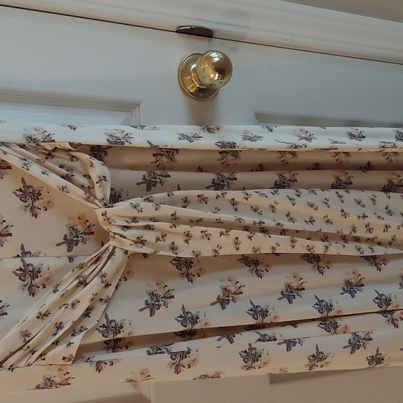 Casual Corner GUNNE SAX STYLE BEAUTIFUL LONG RAYON DRESS TIE BACK Like New Y2k! - Picture 9 of 13